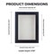 Classic Black Wood Shadown Box Frame with Acrylic Front - White Suede Backing, 30 Sizes